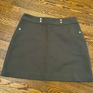 H&M green skirt with gold hardware